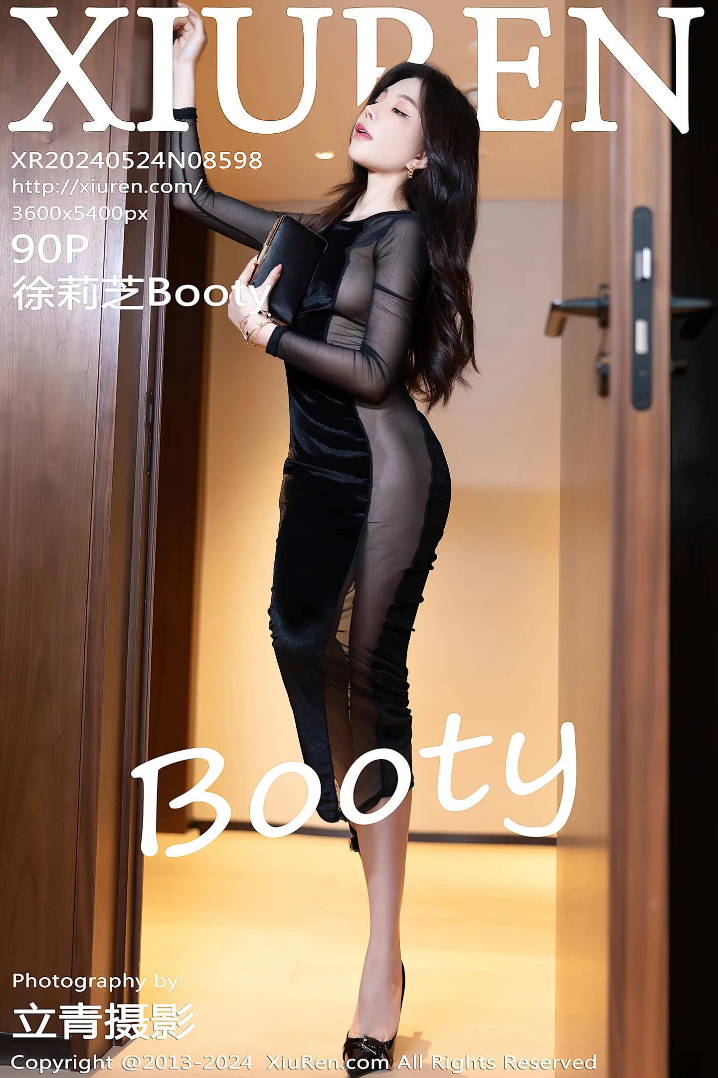 [XiuRen秀人网]No.8598_女神徐莉芝Booty性感黑色连衣裙+淡蓝色薄透连体衣迷人诱惑写真90P-秀人网 - XiuRen.Space